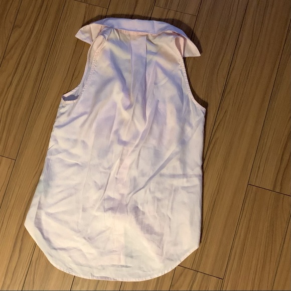 NWOT Pale pink sleeveless oversized high low shirt - Picture 2 of 3